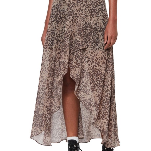 Allsaints sylvania leopard print skirt - Picture 2 of 5